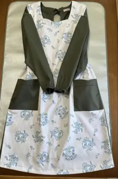 割烹着N368ルームウェアハンドメイド 全部手作り！初夏に着たいルーム