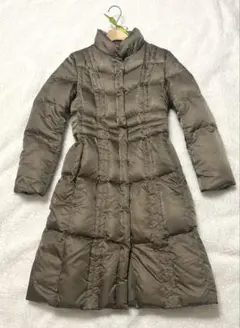 UNTITLED カーキ ロングダウンコート　サイズ2 ダウン90%