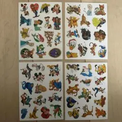 【✨超人気商品✨】ディズニーキャラクター ステッカーシート 4枚セット