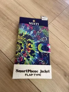 MULTI スマートフォンジャケット フラップタイプ タイダイ柄