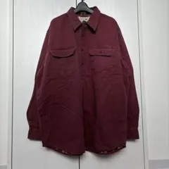即納 L.L.Bean エルエルビーン 厚手シャツ ジャケット ボルドー XL