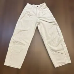 コーデュロイバレルレッグパンツ