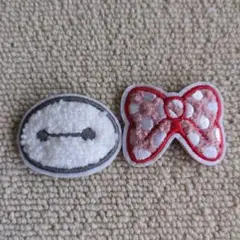 ベイマックス＆リボン刺繍パッチセット