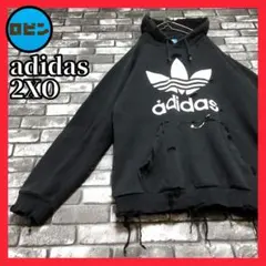 adidas 漆黒 boro broken ボロ スウェット フーディー 襤褸