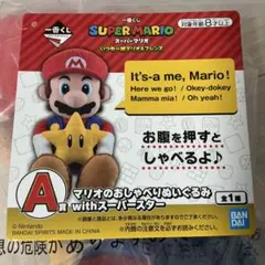 一番くじA賞 マリオのおしゃべりぬいぐるみ withスーパースター