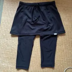 スカート付きレギンス ブラック スポーツウェアのサムネイル