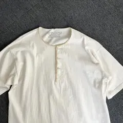 Nigel Cabourn 50s ヘンリーネックシャツ 半袖 アイボリー - メルカリ