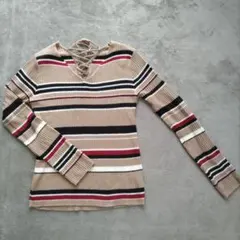 ボーダーニット　М