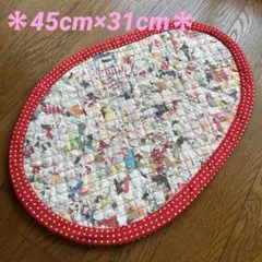 No.207 【はぎれ使用】ハンドメイド パッチワーク フリーマット