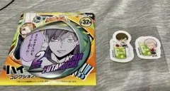 ハイキュー　二口堅治　ファンパークコレクション缶バッジ　アニメイトカフェ　シール