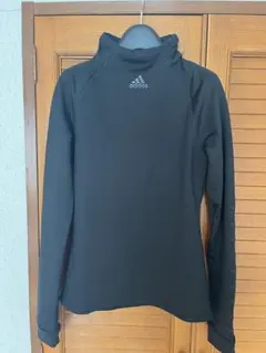 アディダス(adidas)レディース 裏起毛ロングスリーブシャツ ②