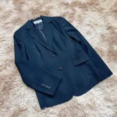 22 OCTOBRE（40）テーラードジャケット ブラック 肩パッド付き 上品