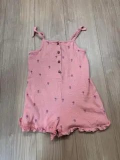 ZARA 花柄ロンパース 4y