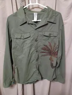 良品！CAB CLOTHING キャブクロージング デザイン長袖シャツ サイズLのサムネイル