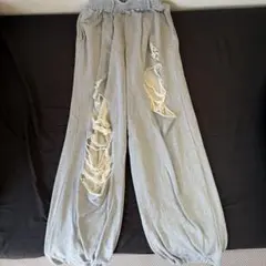 ダメージ加工スウェットパンツ