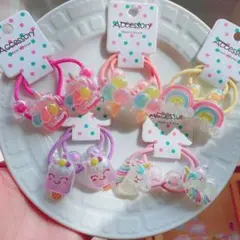 ヘアゴム　10本　ユニコーン　ベビー　赤ちゃん　キッズ　子供　髪ゴム　髪留めのサムネイル