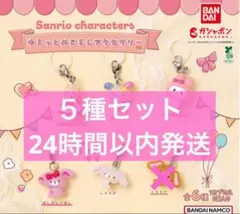サンリオキャラクターズ ゆるっとめじるしアクセサリー 5種セミコンプセット