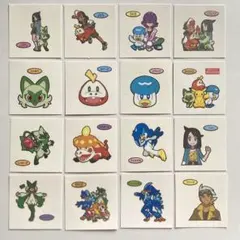 ポケモンパン デコキャラシール 16枚 リコ ロイ ドット パルデア御三家