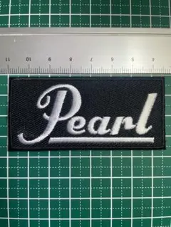 刺繍アイロンワッペン★パール★PEARL★スネア★ドラム