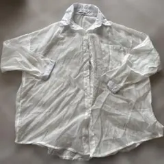 CLEA シアーシャツ フリーサイズ 白 7分袖