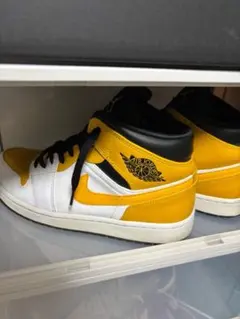 Air Jordan 1 ホワイト/イエロー/ブラック