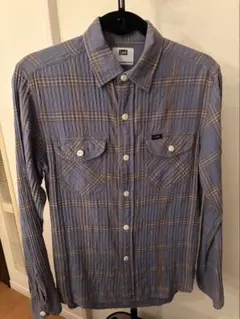 Leeリーロゴタグ付き 加工チェックシャツ