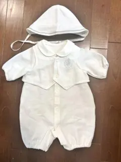 セレモニードレス 2WAYオール 白 男の子 50〜60サイズ