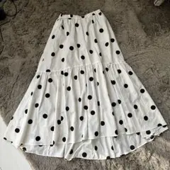 SpickandSpan♡ドット柄フレアロングスカート