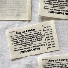 【コットン特大タグ】横長／白／5枚