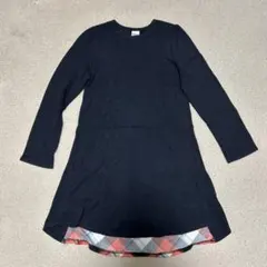 Bee des Bee キッズ 長袖 チェック柄 ワンピース 140