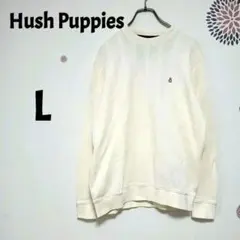 ハッシュパピー　Hush Puppies　長袖 カットソー　L　アイボリーのサムネイル
