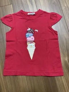 familiar Tシャツ 100cm アイスクリーム刺繍