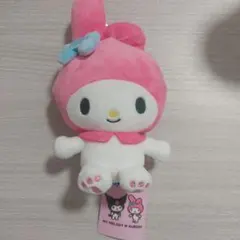 マイメロディ ぬいぐるみ カラビナ　リール付　パスケース