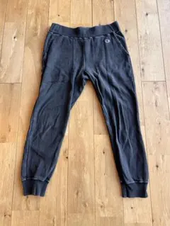 Champion REVERSE WEAVEブラック スウェットパンツ S
