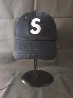 Supreme コーデュロイキャップ ダークブルー