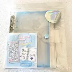 正規品 クーリア とうめいシールバインダー ブルー シール帳