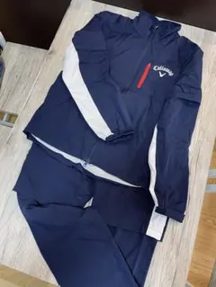 Callawayキャロウェイレインウェアセットネイビー/ホワイト2WAYサイズM