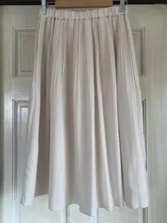 BEAMS HEART プリーツスカート オフホワイト