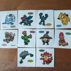 ポケモンパンデコキャラシール１０枚