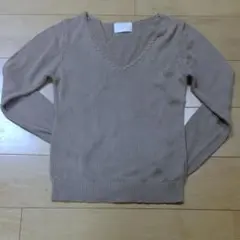 美品✨NATURAL BEAUTY ナチュラルビューティーVネック長袖セーター✨