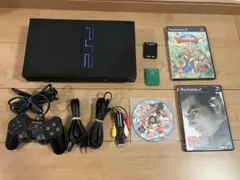 PlayStation 2 本体 コントローラー、ソフト付き　起動確認済み
