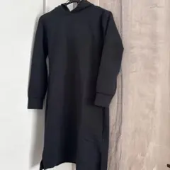 UNIQLO フード付きワンピース 150 黒