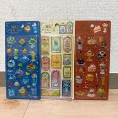 文具女子博 きゅるるん シール BGM 喫茶 シール 3点セット 先行販売