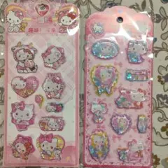 即日発送☆ハローキティ ウォーターシール　立体シール ボンボンドロップシール