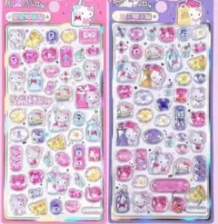 正規品 キティ ぷっくりシール サンリオ 2点セット 海外公式ライセンス品 ②
