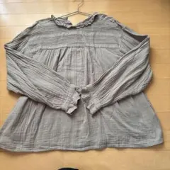 Samansa Mos2フリル付き長袖シャツ