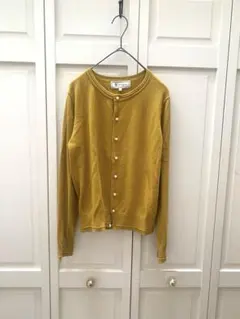 ロペピクニック　マスタードカラー ニットカーディガン Mサイズ　イエロー系