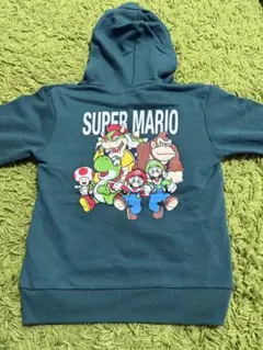 超お得‼️☆スーパーマリオ　マリオシリーズ　フード付き　トレーナー　グリーン☆男子