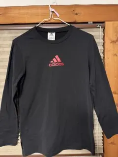 adidas climawarm機能 ブラック長袖カットソー