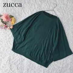 【M】ズッカ　長袖ニット　セーター　ゆったり　コットン　綿100　プルオーバー